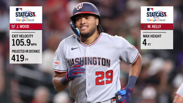 James Wood smacks 419-foot home run