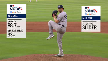 Gerrit Cole K's Royals with a 33-inch break slider