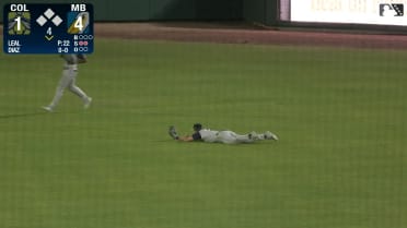 Sean Gamble's sliding catch