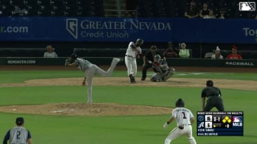 Adrian Del Castillo launches a grand slam