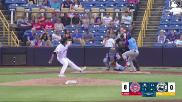 Angel Cepeda homers (3) on a fly ball to left field.