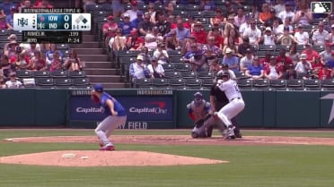Rafael Flores Jr. triples (2) on a fly ball to left fielder Owen Miller. Enmanuel Valdez scores.