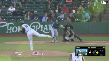 Jackson Strong homers (1) on a fly ball to right field. Clayton Campbell scores.