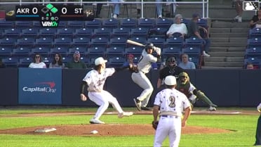 Jacob Cozart homers (9) on a fly ball to right field. Nick Mitchell scores. Jaison Chourio scores.
