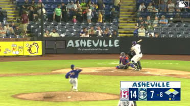 Caden Powell homers (15) on a fly ball to right field. Xavier Neyens scores.