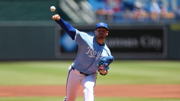 Stephen Kolek strikes out Raynel Delgado