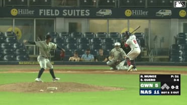 Jeferson Quero homers (9) on a fly ball to center field.