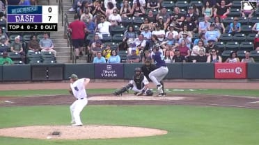 Ethan Petry homers (8) on a line drive to left field.