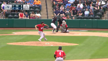 Cooper Ingle homers (1) on a fly ball to left field.