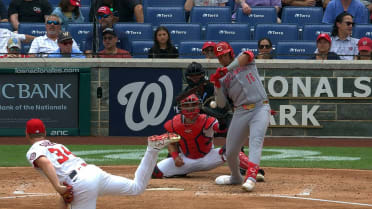 Noelvi Marte hit by pitch after review