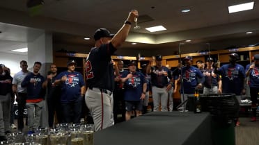 Walt Weiss' toast after clinching postseason