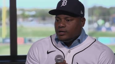 Framber Valdez is introduced as a Detroit Tiger