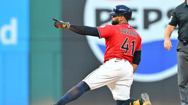 Carlos Santana's RBI double