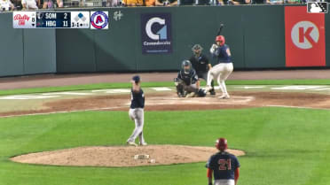 Caleb Lomavita homers (5) on a fly ball to left field. Maxwell Romero Jr. scores.