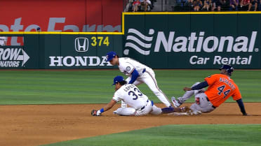 Yordan Alvarez out at second after review
