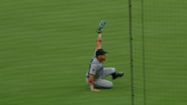 Heriberto Hernandez's sliding catch
