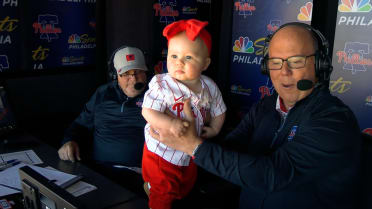 Baby joins Phillies' broadcast booth