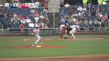 Franklin Arias singles on a ground ball to left fielder Raylin Heredia, deflected by pitcher Colin Peluse. Ahbram Liendo scores.