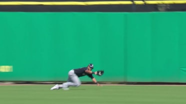 Trent Grisham's diving grab