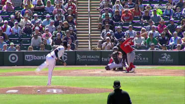 Kody Funderburk strikes out Ceddanne Rafaela