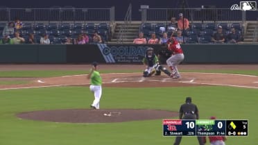 Sal Stewart's three-run homer