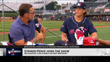 Striker Pence on reclassifying for 2027 Draft, more
