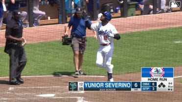 Yunior Severino's solo home run