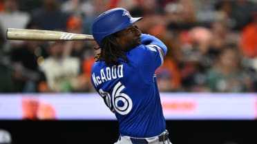 Charles McAdoo's first career hit is a two-run homer!
