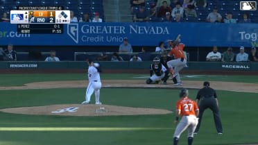 Junior Perez singles on a sharp line drive to center fielder Anderdson Rojas. Bryan Lavastida scores. Jared Dickey to 2nd.