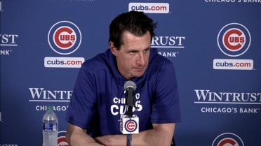 Craig Counsell discusses the Cubs' 6-5 win