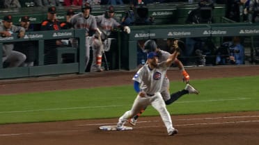 Cubs nab Heliot Ramos at first base after review