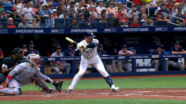 Nick Fortes is hit by pitch after challenge