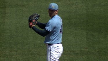 Hunter Bigge picks up a strikeout in spring