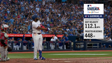 Jonrón de 448 pies de Guerrero Jr.'s