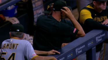 Joey Bart throws out Brice Turang after review