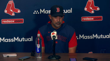 Alex Cora discusses Wilyer Abreu's winning hit