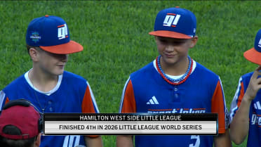 Reds honor Hamilton West Little League team