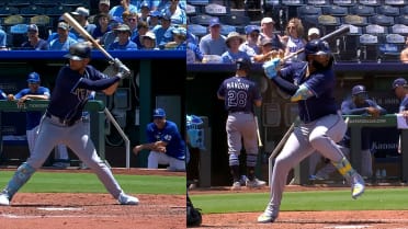 Brandon Lowe, Junior Caminero hit back-to-back homers