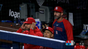 Nathan Church steals second base after review