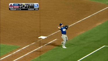 Tanner Schobel's unassisted double play