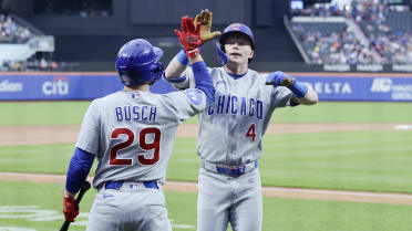 Cubs score five runs in the 2nd