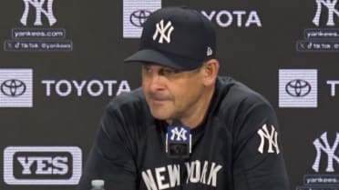 Aaron Boone discusses Judge in right field, 7-1 loss