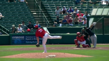Clayton Beeter's first strikeout