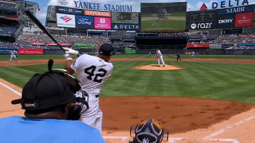 Bernie Williams' lineout catch at Old-Timer' Day