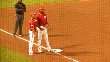 James Wood's two-run triple