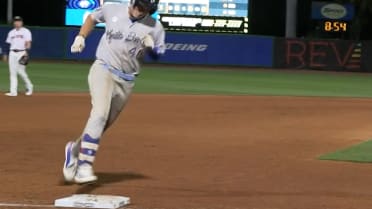 Josiah Hartshorn's first pro home run