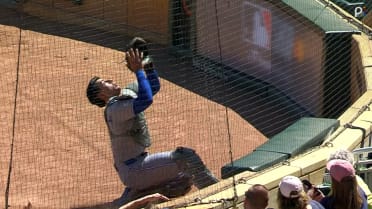 Brandon Valenzuela's incredible sliding catch
