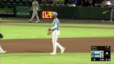 Aron Estrada's jumping throw