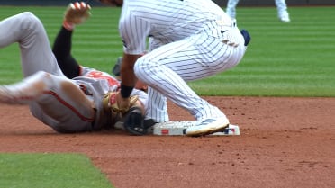 Jackson Holliday is picked off after a review 