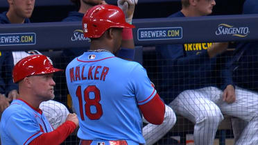 Jordan Walker singles and steals in 2nd inning